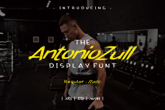 Antonio Zull: A Brushed Display Font for Bold Web Design