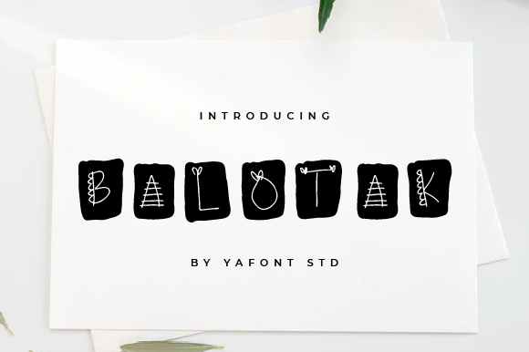 Balotak: A Display Font for Editorial Elegance