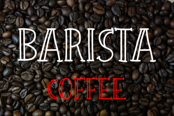 Barista Coffee Font for Handmade Creations