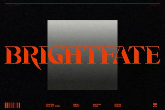 Brightfate: A Display Font for Modern Web Design