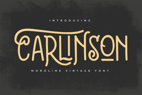 Carlinson: A Stylish Display Font for Modern Branding