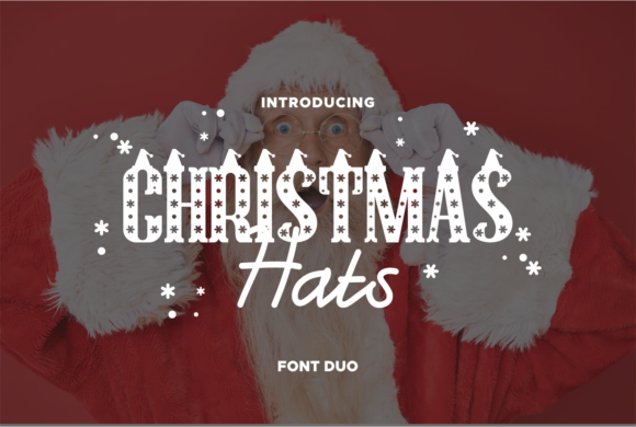 Christmas Hat Font for Festive Design Projects