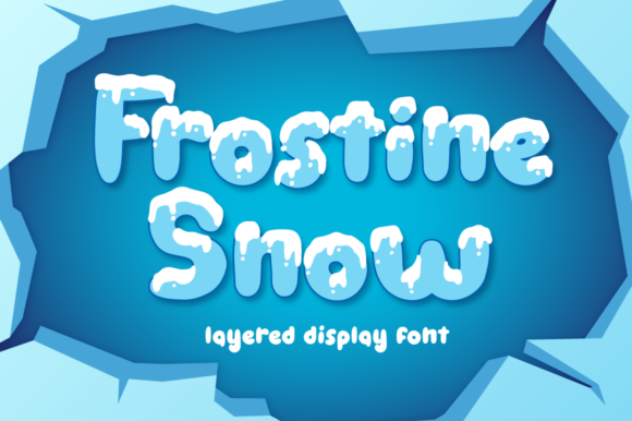 Frostine Snow Font for Winter-Themed Design