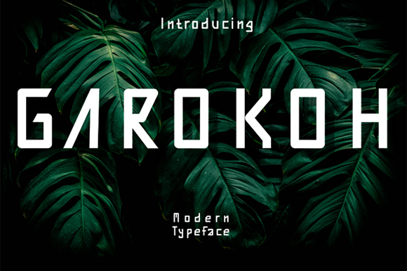 Garokoh: A Modern Display Font for Editorial Design