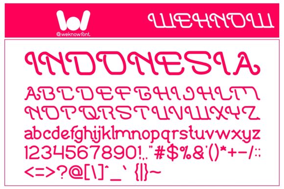 Indonesia Tanah Air Beta Font for Web Design