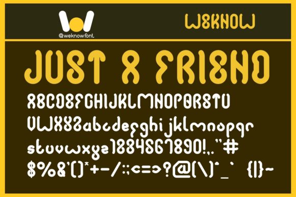 Just a Friend: A Display Font for Modern Campaigns