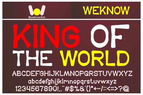 King of the World: A Bold Display Font for Digital Design