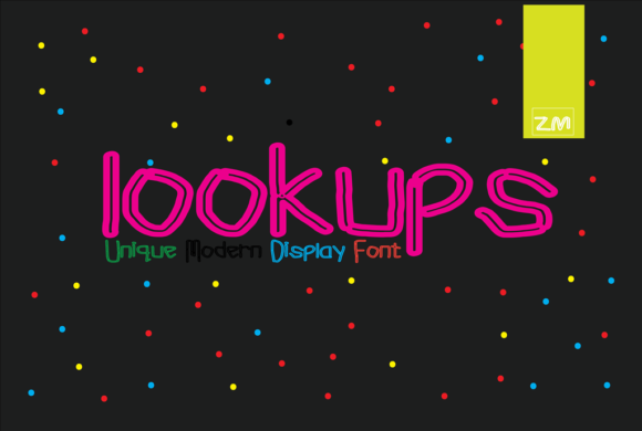 Lookups: A Fun and Crafty Display Font for Creative Projects