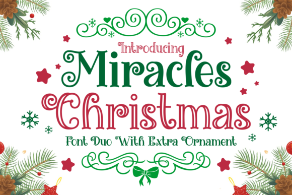 Miracles Christmas Font Review for Holiday Editorial Design