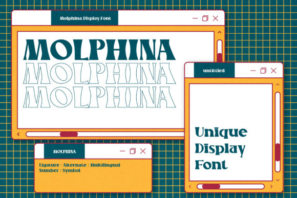 Molphina: A Retro Display Font for Handmade Creations