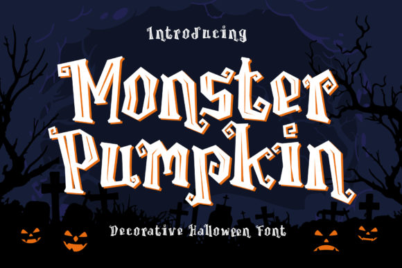 Monster Pumpkin Font for Halloween-Themed Web Designs