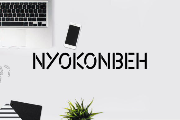 Nyokonbeh: A Display Font for Bold Visual Storytelling