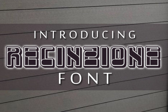 Recinzione: A Bold Display Font for Creative Makers