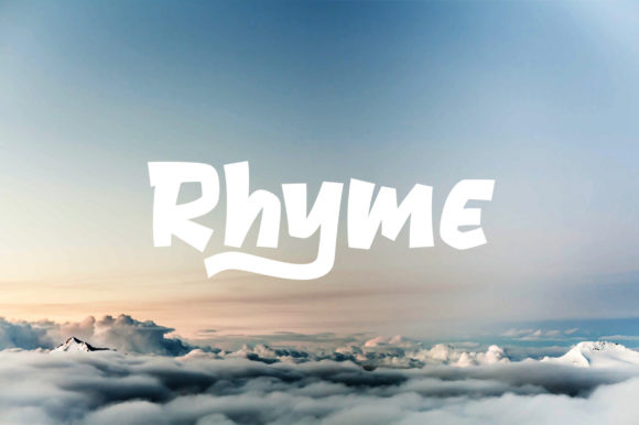 Rhyme: A Bold Display Font for Digital Design