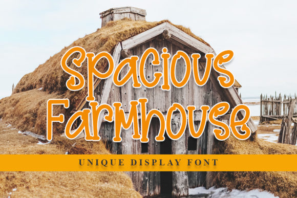 Spacious Farmhouse: A Joyful Display Font for Creative Projects