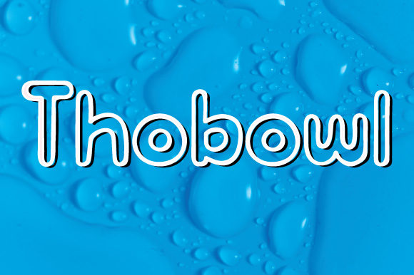 Thobowl: A Sweet Display Font for Branding Projects