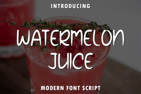 Watermelon Juice Font for Editorial Design