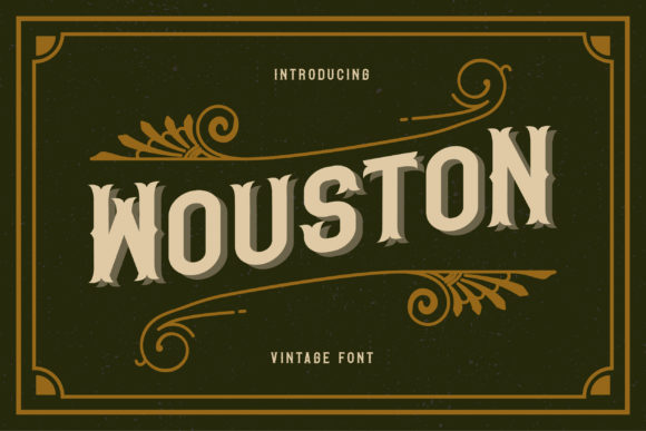 Wouston: A Bold Display Font for Digital Design